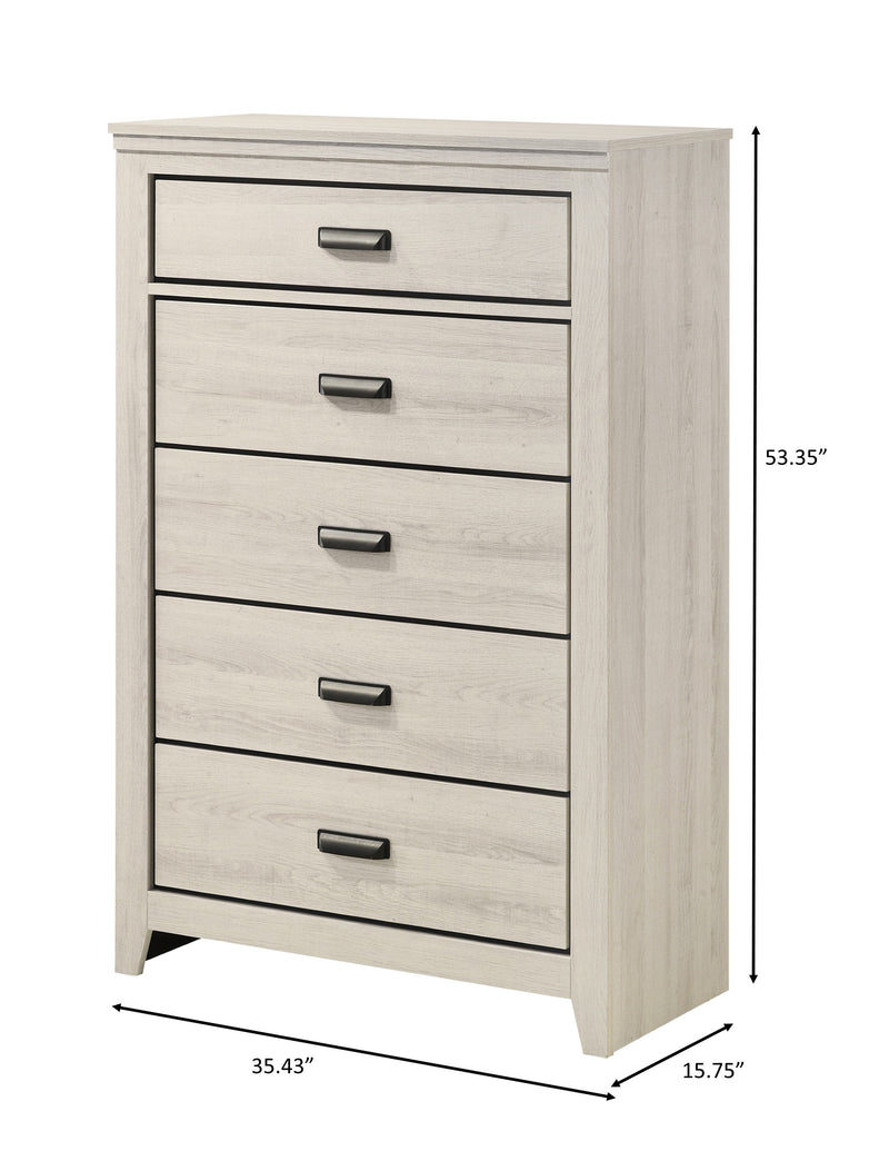 Crownmark Carter Chest - White