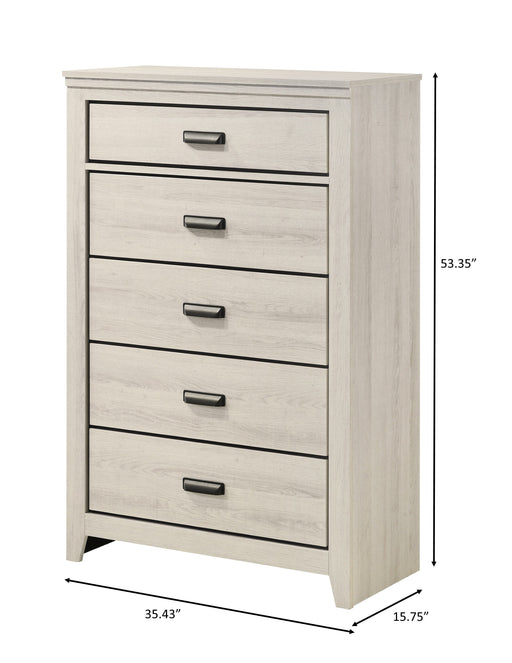 Crownmark Carter Chest - White