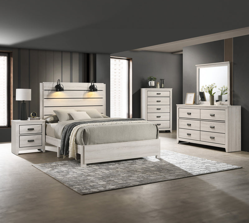 Crownmark Carter Bedroom Set - White