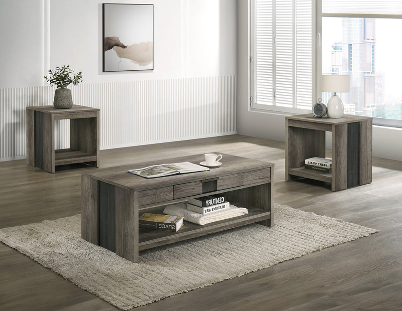 Crownmark Rangley 3-Pc Set - Grey/Brown