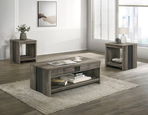 Crownmark Rangley 3-Pc Set - Grey/Brown