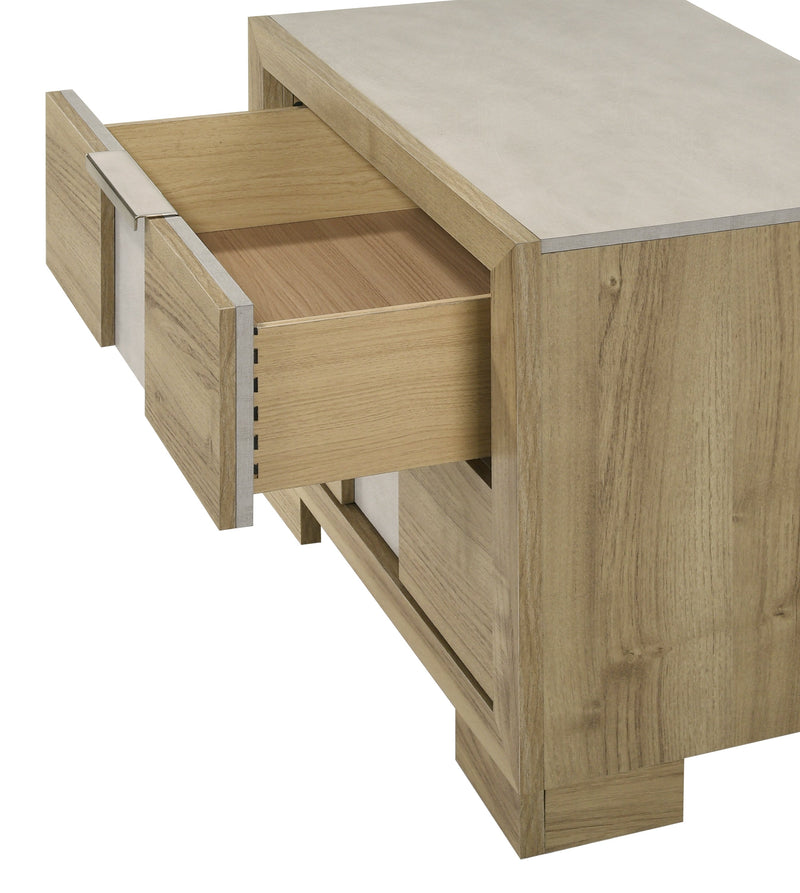 Crownmark Rangley Nightstand - Driftwood