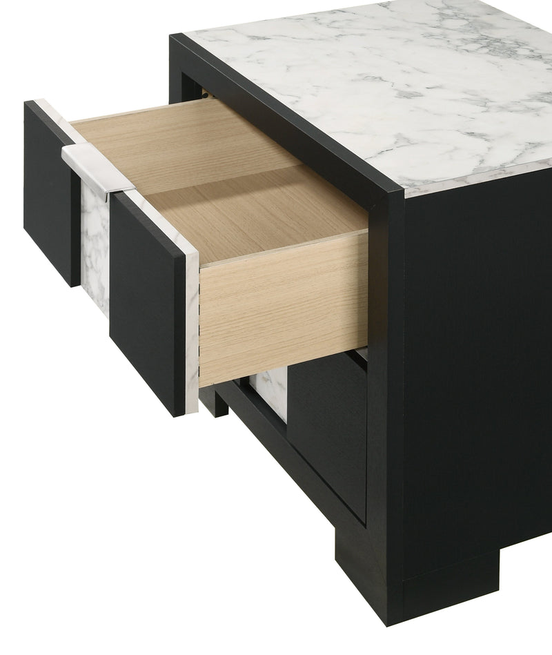 Crownmark Rangley Nightstand - Black