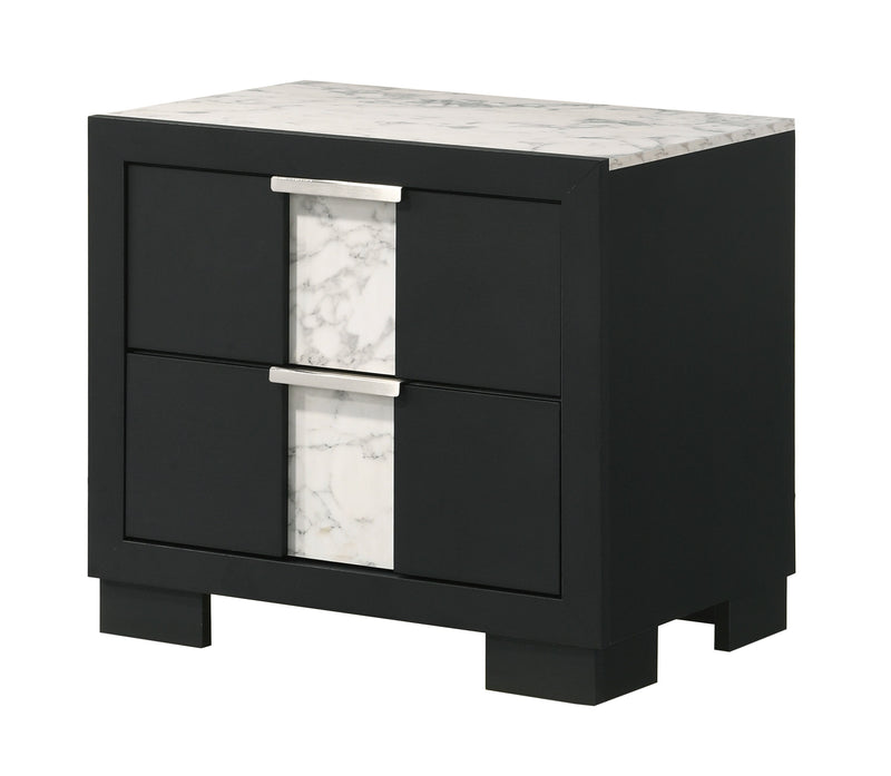 Crownmark Rangley Nightstand - Black