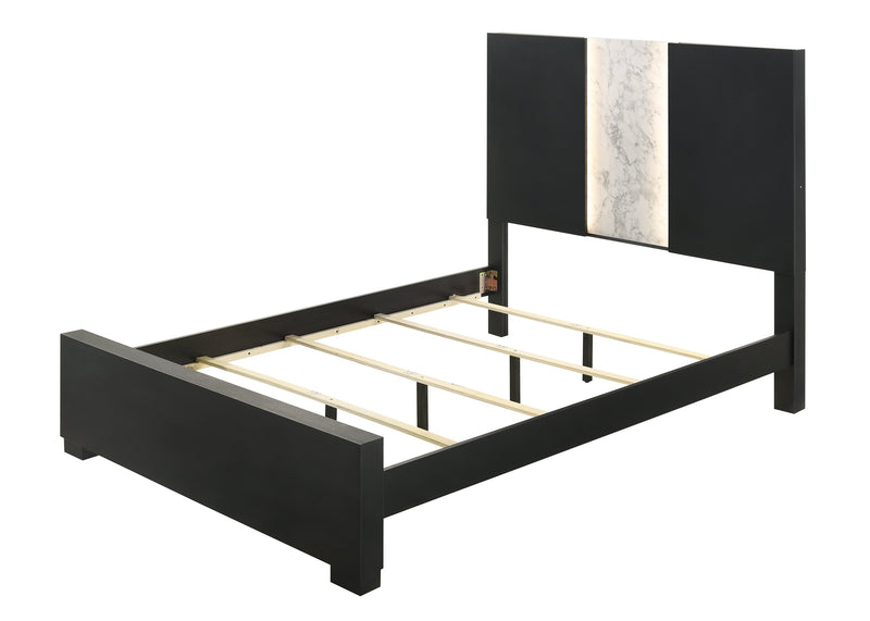 Crownmark Rangley Bedroom Set - Black Queen Bed
