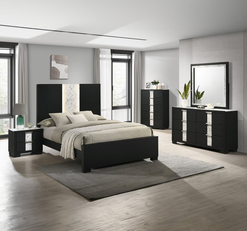 Crownmark Rangley Bedroom Set - Black