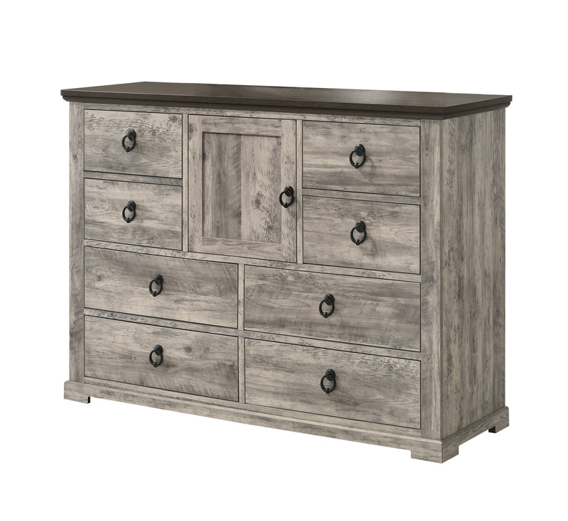 Crownmark Ellamae Dresser - Reclaimed Grey
