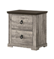 Crownmark Ellamae Nightstand - Reclaimed Grey