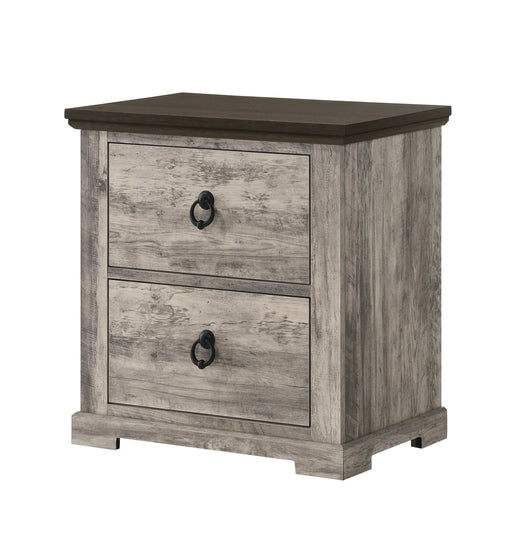 Crownmark Ellamae Nightstand - Reclaimed Grey