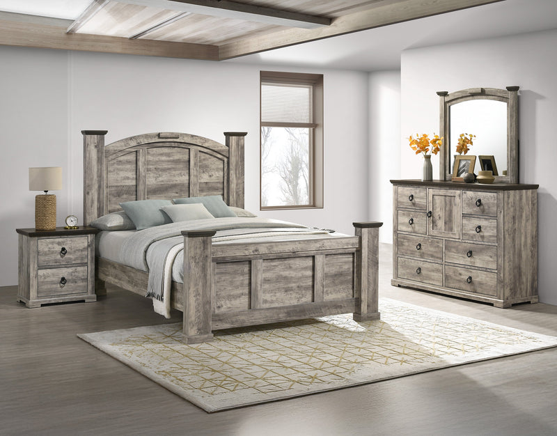Crownmark Ella-Mae Bedroom Set - Grey 4-Piece Bedroom Set
