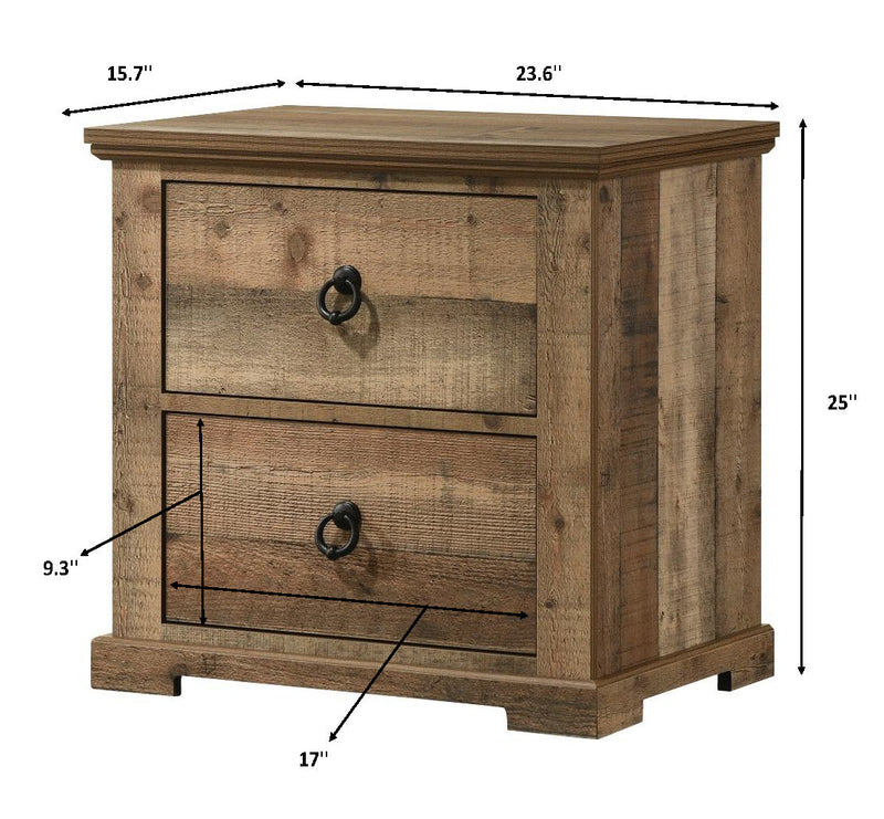 Ella - Mae Nightstand - Recla. Natural