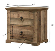 Crownmark Ella - Mae Bedroom Set - Natural Nightstand