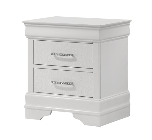 Crownmark Amalia Nightstand - White