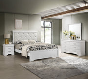 Crownmark Amalia Bedroom Set - White 4-Piece Bedroom Set