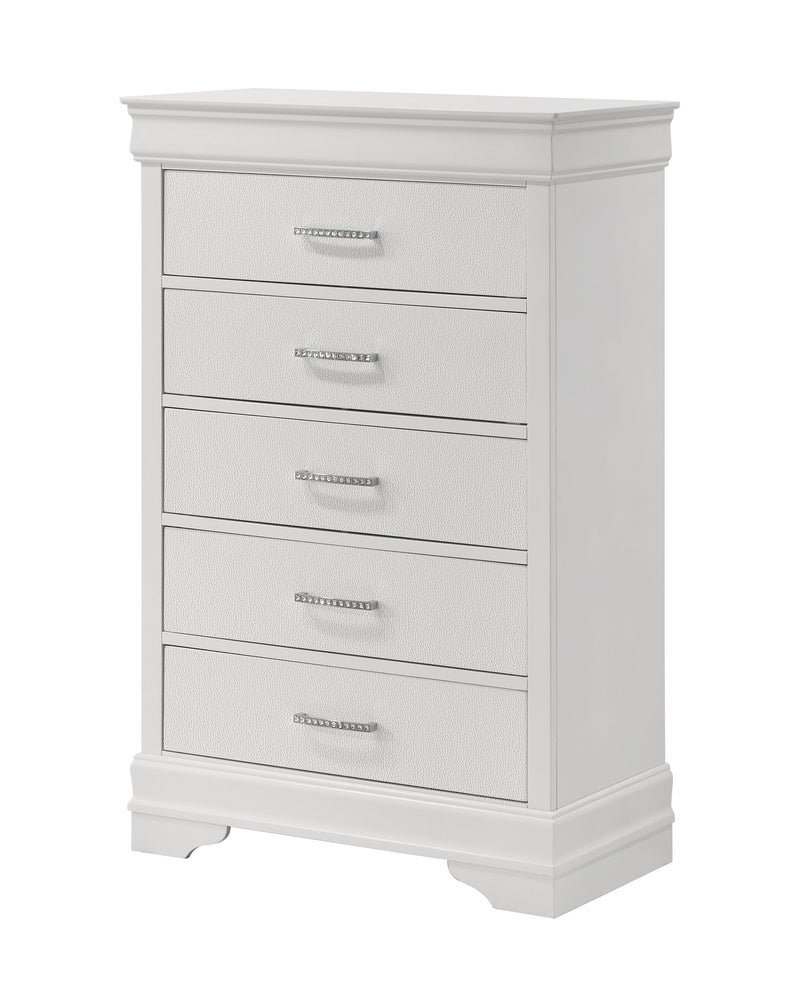 Crownmark Amalia Bedroom Set - White Chest