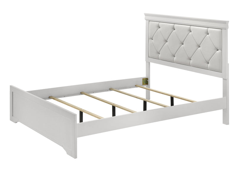 Crownmark Amalia Bed - White