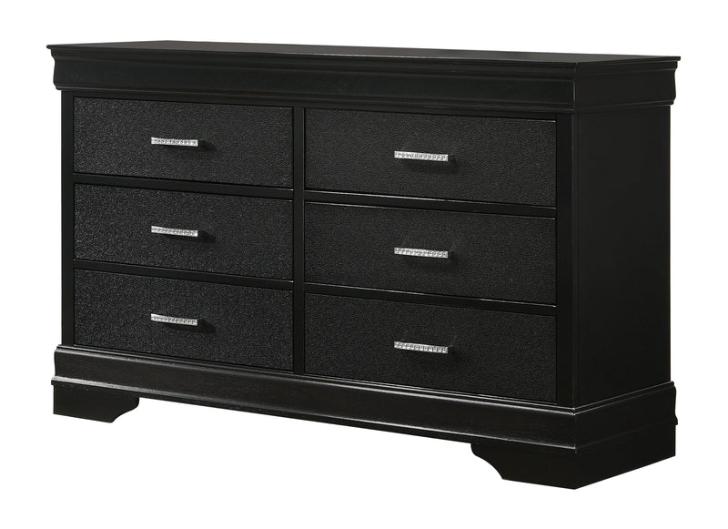 Crownmark Amalia Bedroom Set - Black Dresser