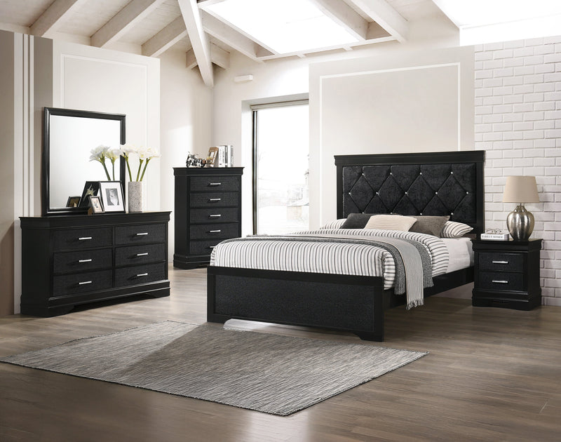 Crownmark Amalia Bedroom Set - Black
