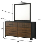 Crownmark Nemy Bedroom Set Dresser and Mirror