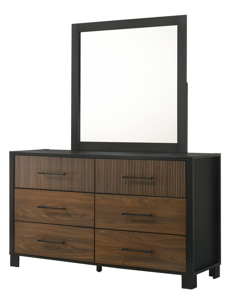 Crownmark Nemy Bedroom Set Dresser and Mirror
