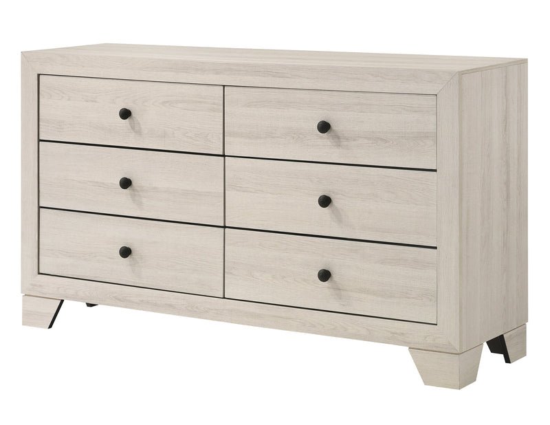 Crownmark Atticus Bedroom Set - White Dresser