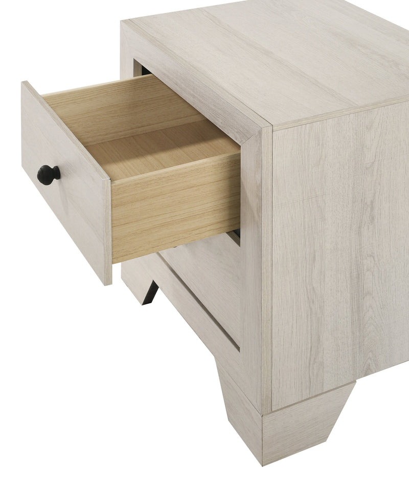 Crownmark Atticus Nightstand - White