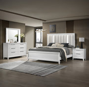 Crownmark Cressida Bedroom Set - White 4-Piece Bedroom Set