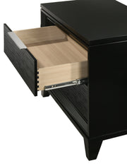 Crownmark Cressida Nightstand - Black