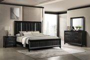 Crownmark Cressida Bedroom Set - Black 4-Piece Bedroom Set