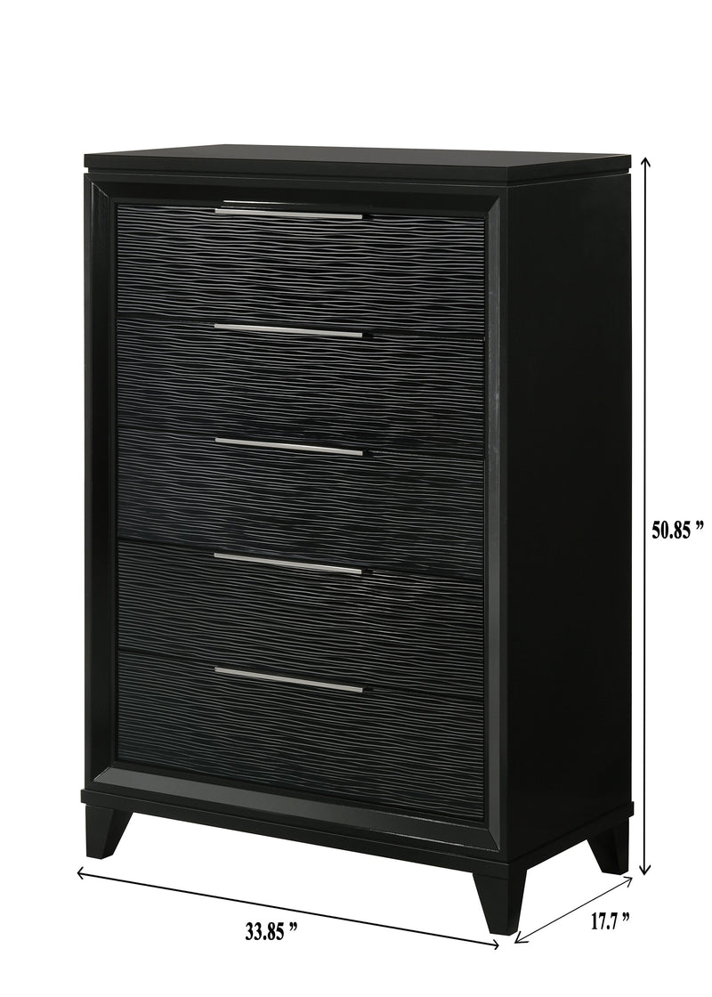 Crownmark Cressida Chest - Black