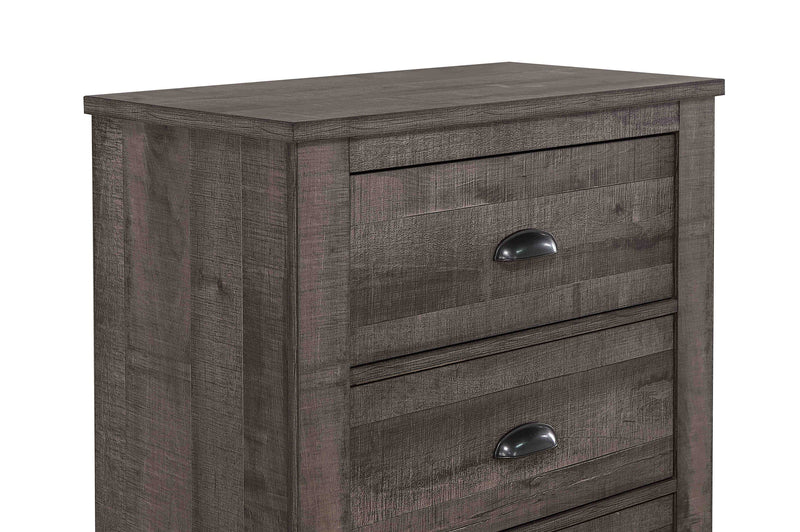 Crownmark Coralee Bedroom Set - Grey Nightstand