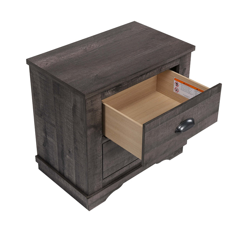 Crownmark Coralee Nightstand - Grey