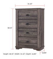 Crownmark Coralee Chest - Grey