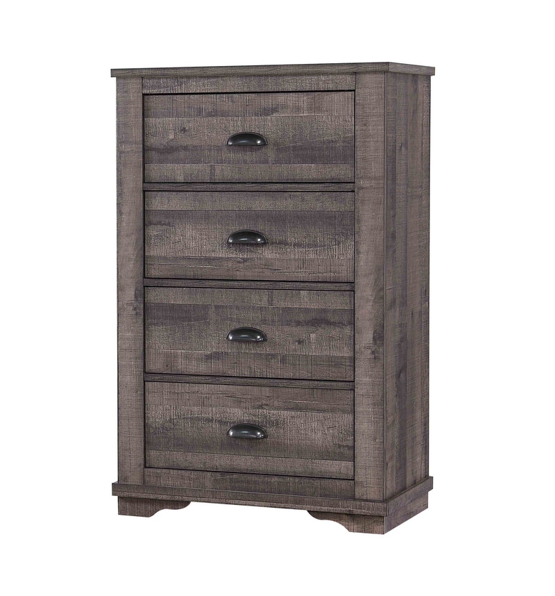 Crownmark Coralee Bedroom Set - Grey Chest