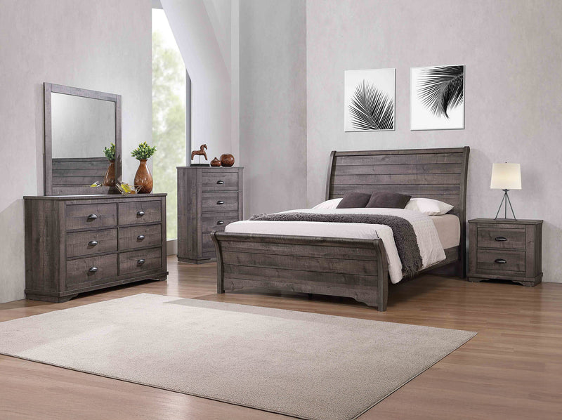 Crownmark Coralee Bedroom Set - Grey