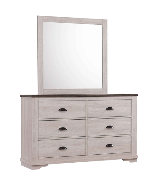 Crownmark Coralee Dresser - Chalk/Grey