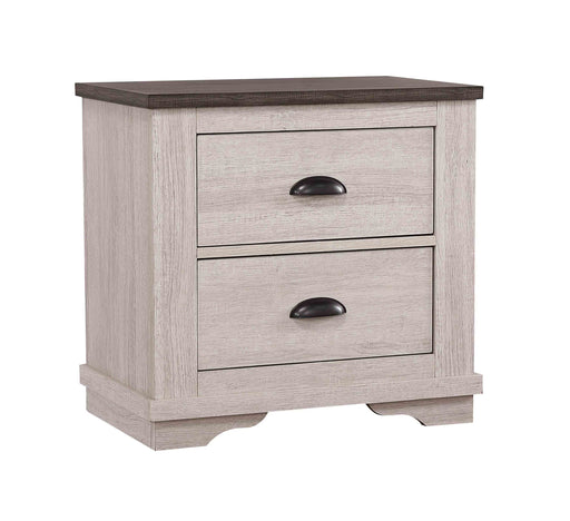 Crownmark Coralee Nightstand - Chalk/Grey