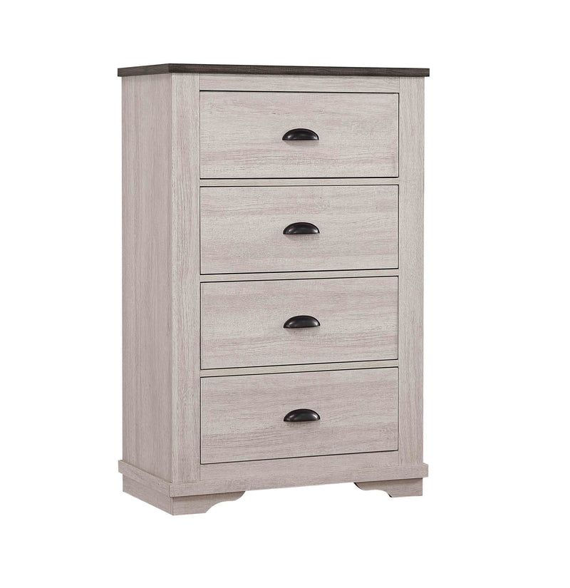 Crownmark Coralee Chest - Chalk/Grey