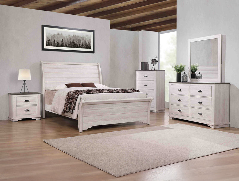 Coralee Bedroom Set Chalk/Grey