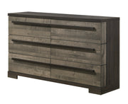 Crownmark Remington Bedroom Set - Grey/Ebony Dresser