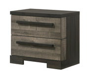 Crownmark Remington Bedroom Set - Grey/Ebony Nightstand