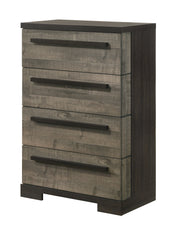Crownmark Remington Bedroom Set - Grey/Ebony Chest
