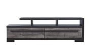 Crownmark Remington TV Stand Gray Ebony