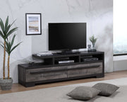 Crownmark Remington TV Stand Gray Ebony