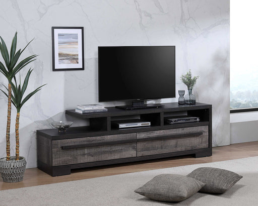 Crownmark Remington TV Stand Gray Ebony