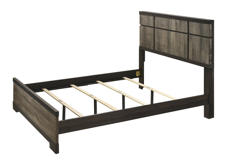 Crownmark Remington Bedroom Set - Grey/Ebony Queen Bed