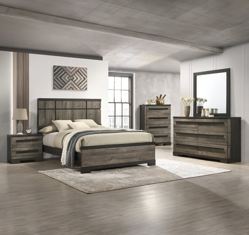 Crownmark Remington Bedroom Set - Grey/Ebony