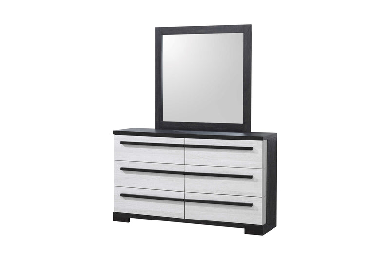 Crownmark Remington Dresser Chalk/Ebony