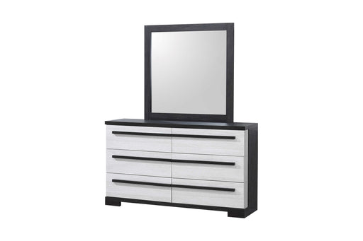 Crownmark Remington Dresser Chalk/Ebony
