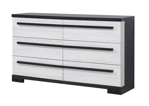 Crownmark Remington Dresser Chalk/Ebony